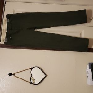 Olive high waisted straight leg jean